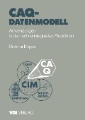 Cover-Bild zum Titel 'CAQ-Datenmodell' von 'Dietmar Köppe'