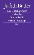 Cover-Bild zum Titel 'Das Unbehagen der Geschlechter' von 'Judith Butler'