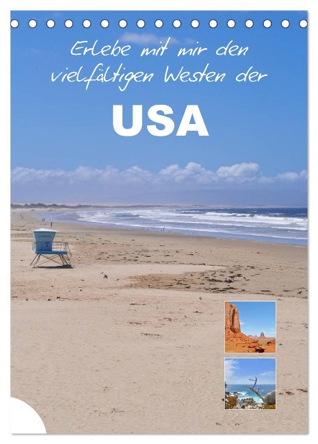Erlebe mit mir den vielfältigen Westen der USA (Tischkalender 2024 DIN A5 hoch), CALVENDO Monatskalender - Nadine Büscher