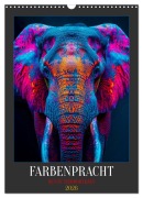 Cover-Bild zum Titel 'Farbenpracht - Bunte Tierporträts (Wandkalender 2026 DIN A3 hoch), CALVENDO Monatskalender' von 'Dirk Meutzner'