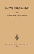 Cover-Bild zum Titel 'Gutachtentechnik' von 'Hans Walter Gruhle'