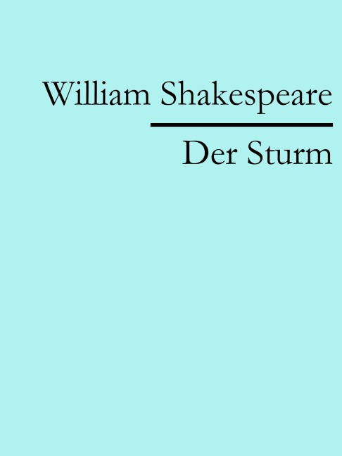 Der Sturm - William Shakespeare
