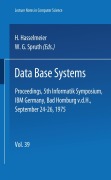 Cover-Bild zum Titel 'Data Base Systems' von ''