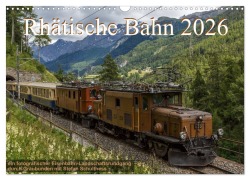 Cover-Bild zum Titel 'Rhätische Bahn 2026 (Wandkalender 2026 DIN A3 quer), CALVENDO Monatskalender' von 'Stefan Schulthess'