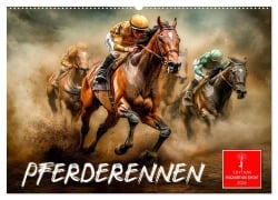 Cover-Bild zum Titel 'Pferderennen (Wandkalender 2026 DIN A2 quer), CALVENDO Monatskalender' von 'Peter Roder'