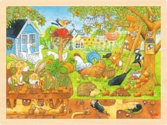 Cover-Bild zum Titel 'Einlegepuzzle Unser Garten über und unter der Erde' von ''