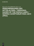 Cover-Bild zum Titel 'Personennamen des Mittelalters' von ''