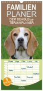 Cover-Bild zum Titel 'Familienplaner 2026 - DER BEAGLEige TERMINPLANER mit 5 Spalten (Wandkalender, 21 x 45 cm) CALVENDO' von 'Antje Lindert-Rottke'
