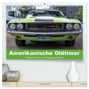 Cover-Bild zum Titel 'Amerikanische Oldtimer - Vintage US Cars auf Hamburgs Straßen (hochwertiger Premium Wandkalender 2026 DIN A2 quer), Kunstdruck in Hochglanz' von 'Matthias Voss'