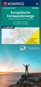 Cover-Bild zum Titel 'KOMPASS Fernwegekarte Europäische Fernwanderwege, 12 E-Wege - 1 Kontinent 1:4 Mio.' von ''