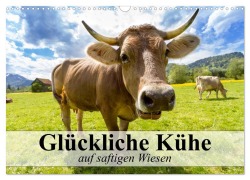 Glückliche Kühe auf saftigen Wiesen (Wandkalender 2026 DIN A3 quer), CALVENDO Monatskalender - Elisabeth Stanzer