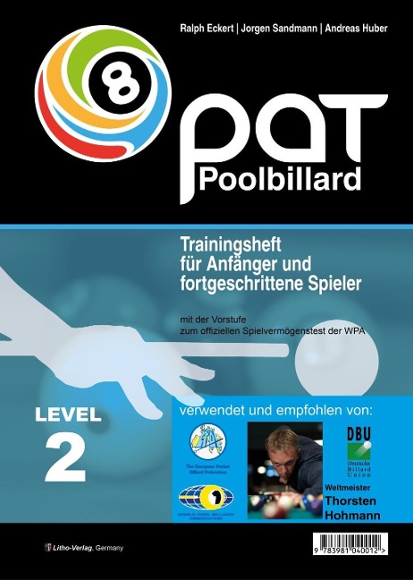 PAT Pool Billard Trainingsheft Level 2 - Ralph Eckert, Jorgen Sandmann, Andreas Huber