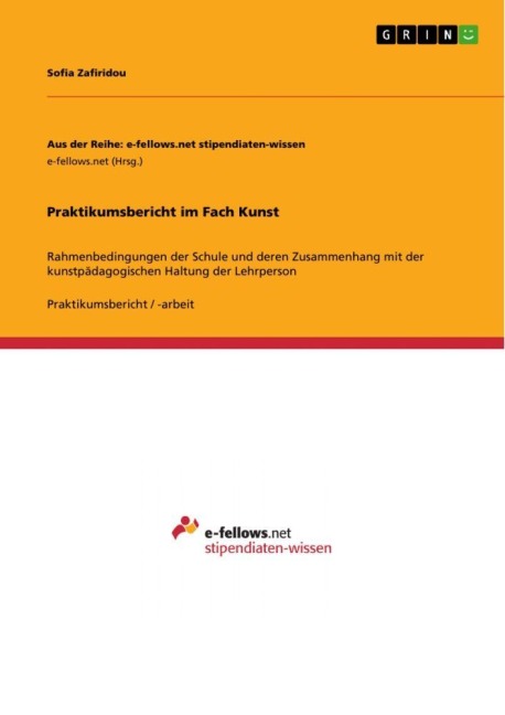 Praktikumsbericht im Fach Kunst - Sofia Zafiridou