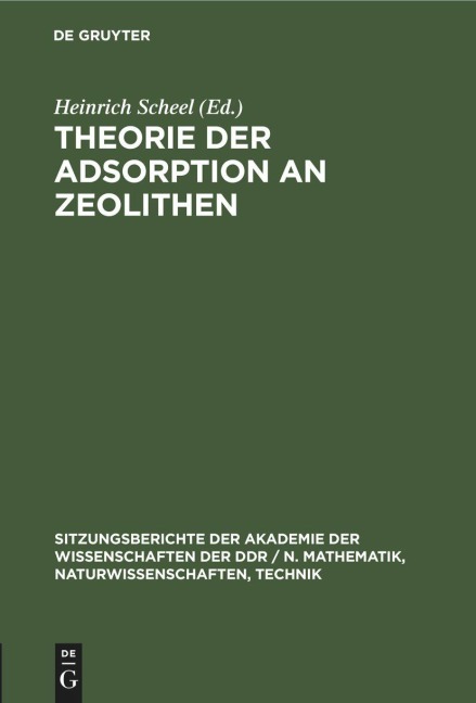 Theorie der Adsorption an Zeolithen - 