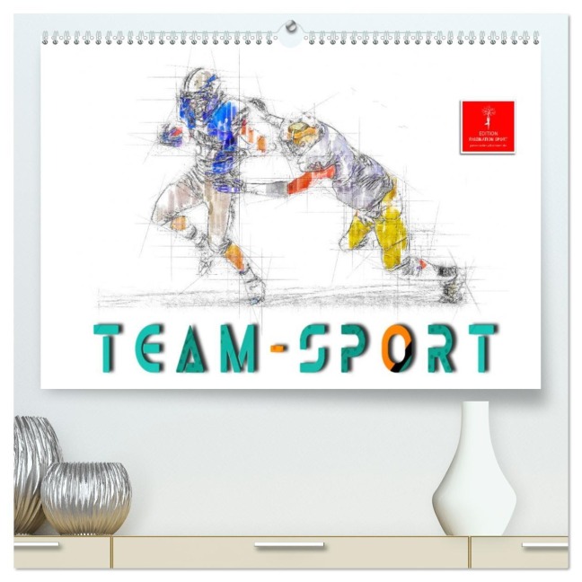 Team-Sport (hochwertiger Premium Wandkalender 2026 DIN A2 quer), Kunstdruck in Hochglanz - Peter Roder