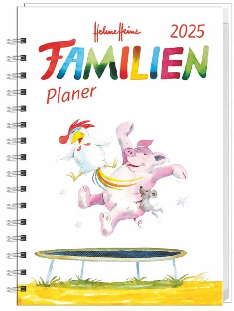 Helme Heine: Familienplaner-Buch A5 2025 - Heine Helme