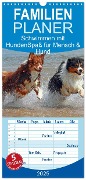 Familienplaner 2025 - Schwimmen mit Hunden - Spaß für Mensch und Hund mit 5 Spalten (Wandkalender, 21 x 45 cm) CALVENDO - Chawera Chawera