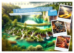 Faszinierende Welt: Eine Reise mit der Künstlichen Intelligenz an Magische Orte (Tischkalender 2026 DIN A5 quer), CALVENDO Monatskalender - Marco Warstat