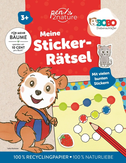 Bobo Siebenschläfer - Meine Sticker-Rätsel - Pen2nature