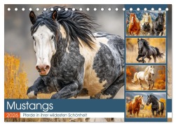 Mustangs. Pferde in ihrer wildesten Schönheit (Tischkalender 2026 DIN A5 quer), CALVENDO Monatskalender - Rose Hurley