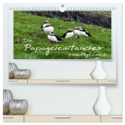 Cover-Bild zum Titel 'Die Papageientaucher von Mykines (hochwertiger Premium Wandkalender 2026 DIN A2 quer), Kunstdruck in Hochglanz' von 'Sören Gelbe-Haußen'