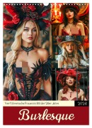 Cover-Bild zum Titel 'Burlesque. Verführerische Frauen im Stil der 20er Jahre (Wandkalender 2026 DIN A3 hoch), CALVENDO Monatskalender' von 'Rose Hurley'