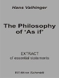 The Philosophy of 'As if' - Hans Vaihinger
