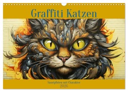 Graffiti Katzen (Wandkalender 2026 DIN A3 quer), CALVENDO Monatskalender - Daniela Tapper