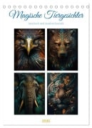 Cover-Bild zum Titel 'Magische Tiergesichter (Tischkalender 2026 DIN A5 hoch), CALVENDO Monatskalender' von 'Steffen Gierok-Latniak'
