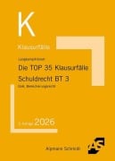 Cover-Bild zum Titel 'Die TOP 35 Klausurfälle Schuldrecht BT 3' von 'Tobias Langkamp, Matthias Hünert'