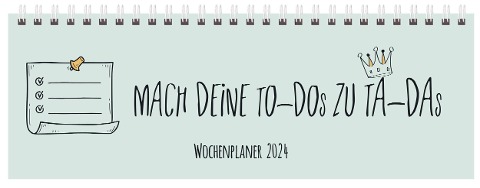 Tischkalender Mint 2024 quer -  Tischkalender Mint 2024 quer -