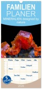 Cover-Bild zum Titel 'Familienplaner 2026 - MINERALIEN designed by nature mit 5 Spalten (Wandkalender, 21 x 45 cm) CALVENDO' von 'Heinz Schmidbauer'