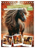 Gypsy Vanner Tinker - die majestätische Schönheit der Tinker-Pferde (Tischkalender 2024 DIN A5 hoch), CALVENDO Monatskalender - Marco Warstat