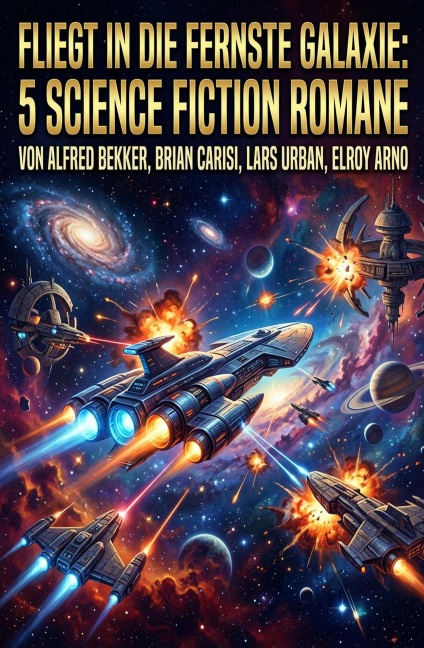 Fliegt in die fernste Galaxie: 5 Science Fiction Romane - Alfred Bekker, Brian Carisi, Lars Urban, Elroy Arno