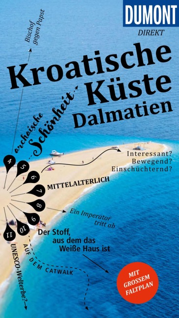DUMONT direkt Reiseführer E-Book Kroatische Küste, Dalmatien - Daniela Schetar