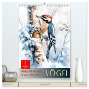 Vögel - gefiederte Freunde in Wald und Feld (hochwertiger Premium Wandkalender 2026 DIN A2 hoch), Kunstdruck in Hochglanz - Peter Roder