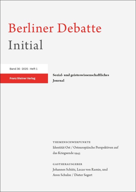 Berliner Debatte Initial 36 (2025) 1 - 