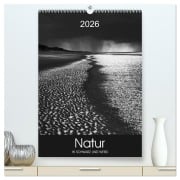 Cover-Bild zum Titel 'Natur in Schwarz und Weiß (hochwertiger Premium Wandkalender 2026 DIN A2 hoch), Kunstdruck in Hochglanz' von 'Lucyna Koch'