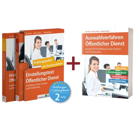 Sparpaket - Einstellungstest + Auswahlverfahren Öffentlicher Dienst - Kurt Guth, Marcus Mery, Andreas Mohr