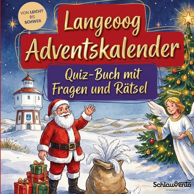 Langeoog-Adventskalender: Quiz-Buch mit Fragen und Rätsel - Schlauvento Interactive
