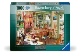 Cover-Bild zum Titel 'Erwachsenenpuzzle 1000 Teile - Künstlerwerkstatt' von ''