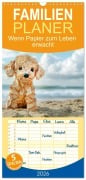 Cover-Bild zum Titel 'Familienplaner 2026 - Wenn Papier zum Leben erwacht mit 5 Spalten (Wandkalender, 21 x 45 cm) CALVENDO' von 'Daniela Tapper'