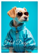 Cover-Bild zum Titel 'Hot Dogs - Fashion Victims (Wandkalender 2026 DIN A2 hoch), CALVENDO Monatskalender' von 'Sell Pixs:Sell'