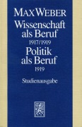 Cover-Bild zum Titel 'Wissenschaft als Beruf 1917/1919. Politik als Beruf 1919' von ''