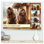 Cover-Bild zum Titel 'Neufundländer. Imposante Riesen mit sanfter Seele (hochwertiger Premium Wandkalender 2026 DIN A2 quer), Kunstdruck in Hochglanz' von 'Rose Hurley'