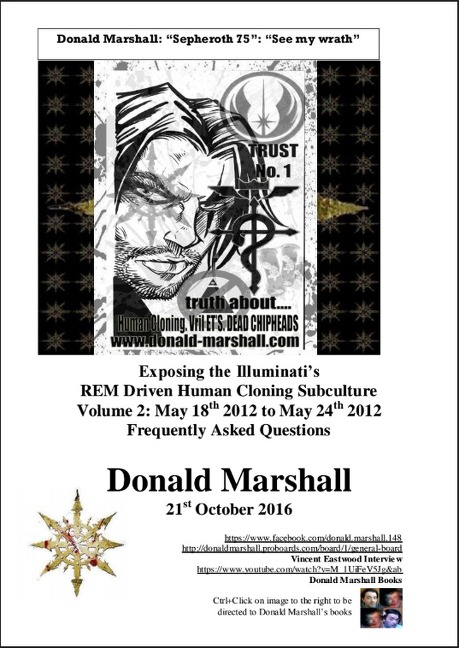 Exposing the Illuminati's R.E.M Driven Human Cloning Subculture, May 18th 2012 to May 24th 2012 - Donald Marshall