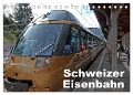 Schweizer Eisenbahn (Tischkalender 2025 DIN A5 quer), CALVENDO Monatskalender - Rudolf J. Strutz