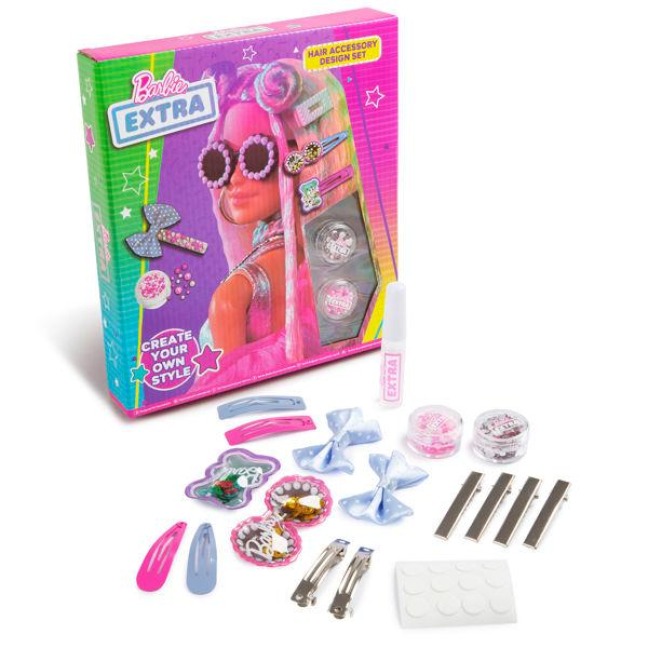 BARBIE EXTRA HAAR ACCESSOIRE DESIGN SET - 