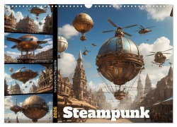 Cover-Bild zum Titel 'Steampunk - fantastische Fluggeräte (Wandkalender 2026 DIN A3 quer), CALVENDO Monatskalender' von 'Stanley Hinz'