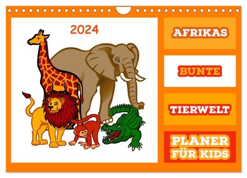 Afrikas bunte Tierwelt (Wandkalender 2024 DIN A4 quer), CALVENDO Monatskalender - Barbara Fraatz
